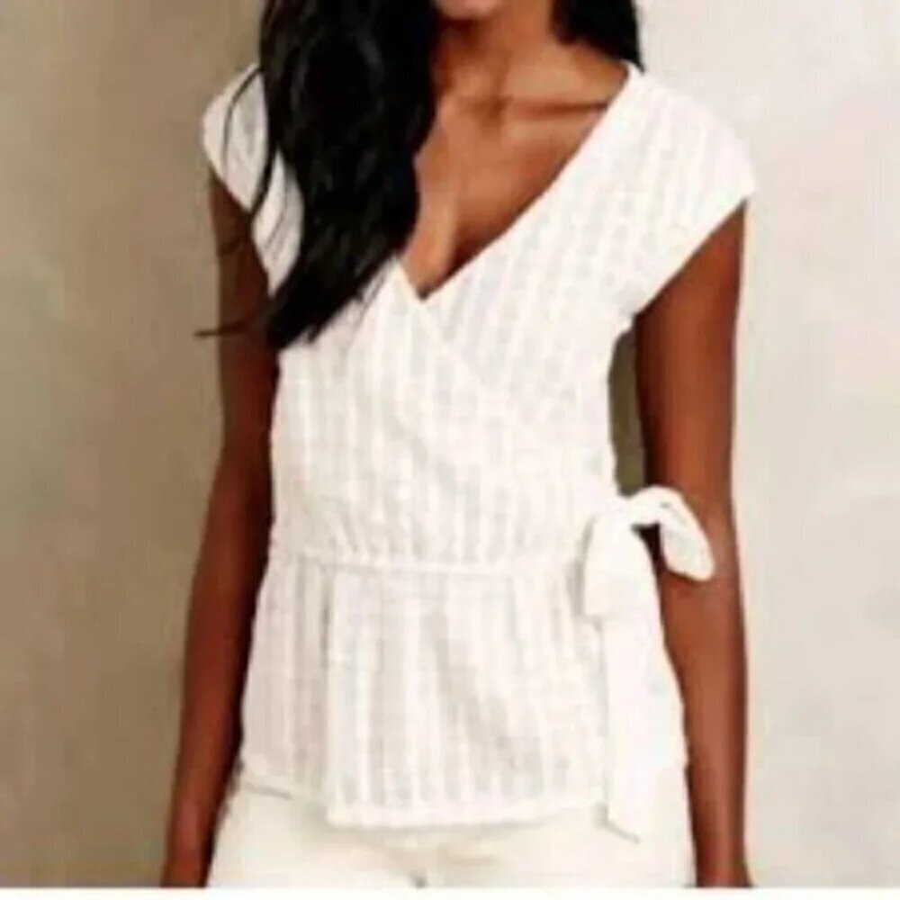 Anthropologie Deletta Malpelo Wrap Top S - Picture 8 of 8